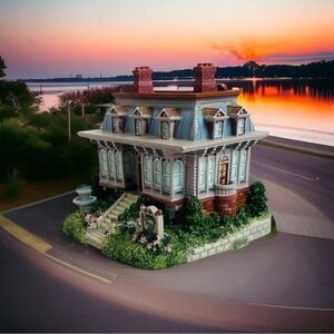 NIB Vintage Liberty Falls House Figurine LIBERTY FALLS ART MUSEUM Collectible